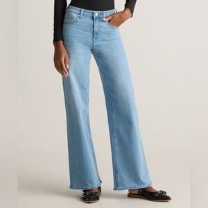 Quince Light Blue Flare Women's Jeans